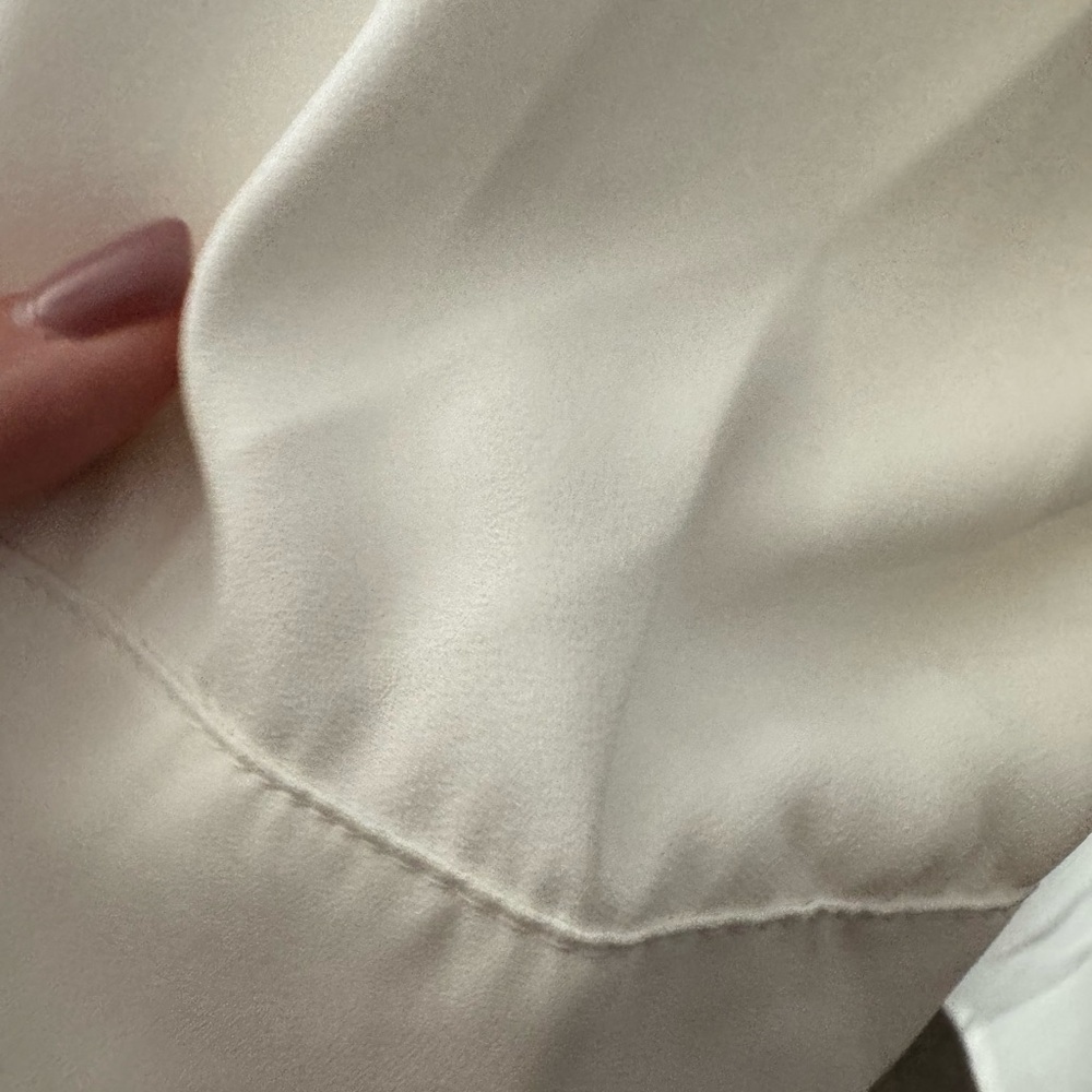 Torrid Ivory Ruffled Neck Blouse - Picture 6 of 6